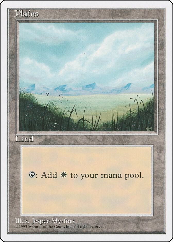 Plains (A) 188 card from Fourth Edition