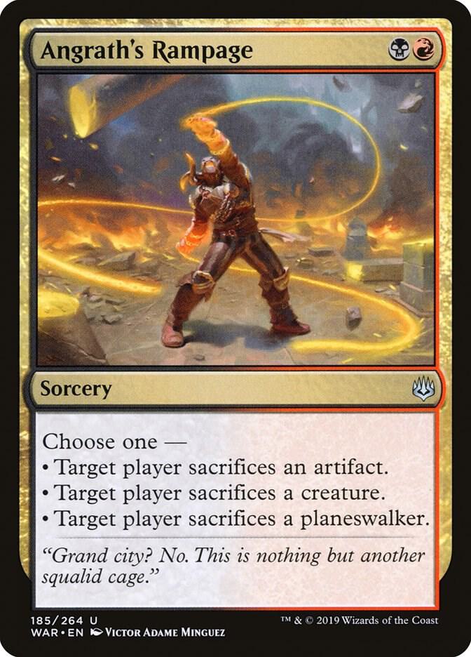 Angrath's Rampage 185 card from War of the Spark