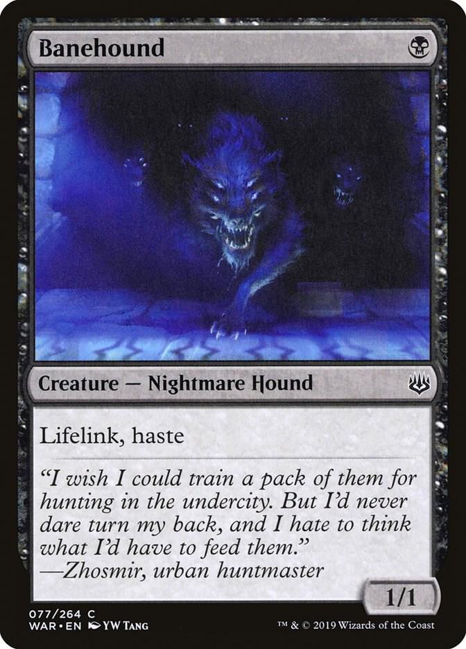 Banehound 77 card from War of the Spark
