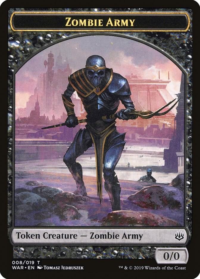 Zombie Army Token 8 card from War of the Spark