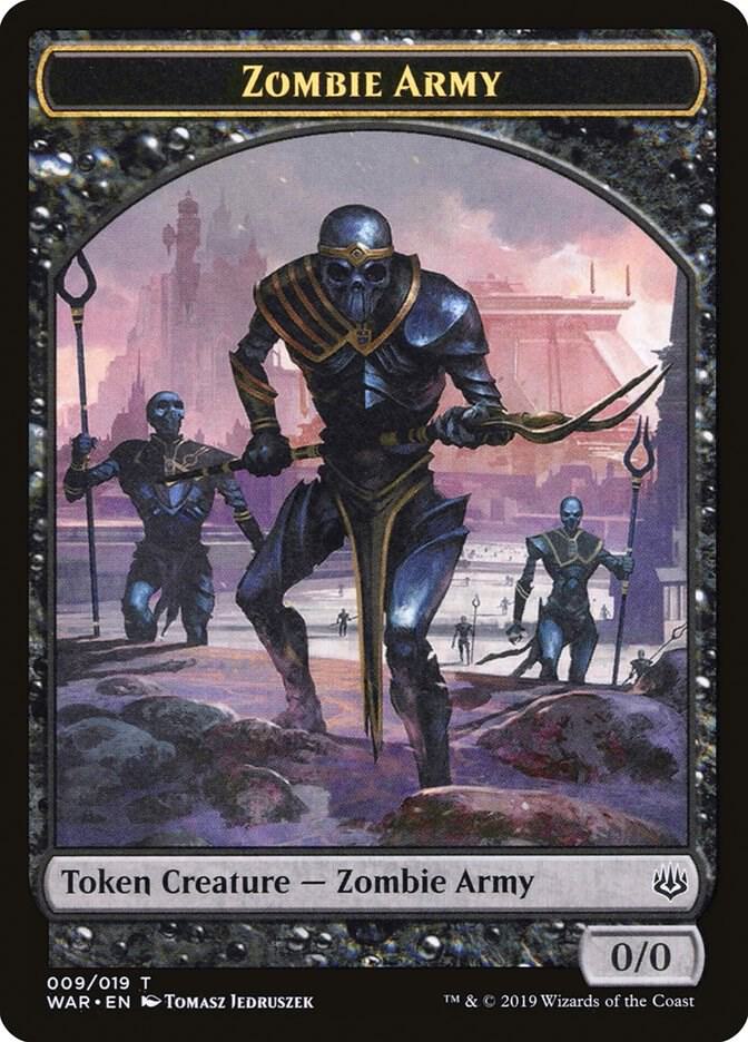 Zombie Army Token 9 card from War of the Spark