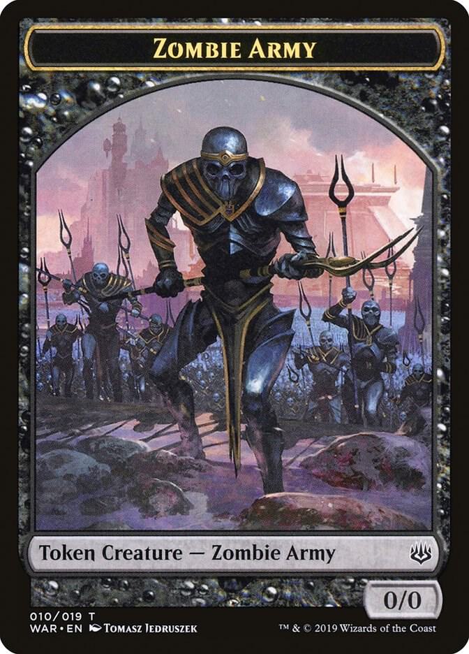 Zombie Army Token 10 card from War of the Spark