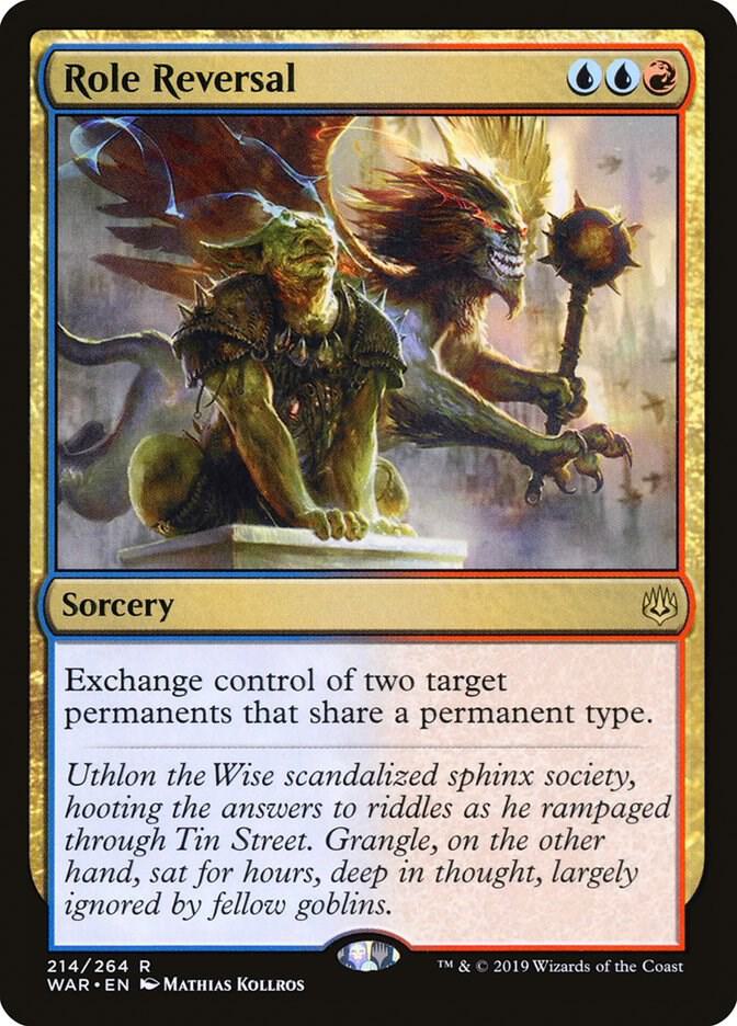 Role Reversal 214 card from War of the Spark