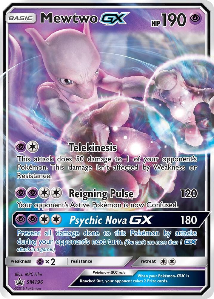 Mewtwo GX SM196 card from SM Promos