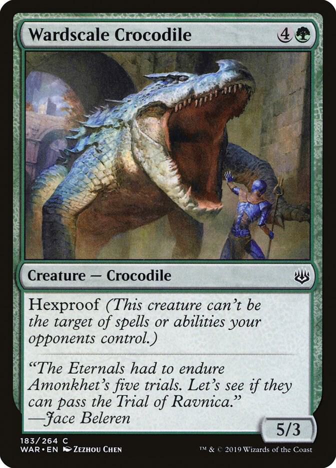 Wardscale Crocodile 183 card from War of the Spark