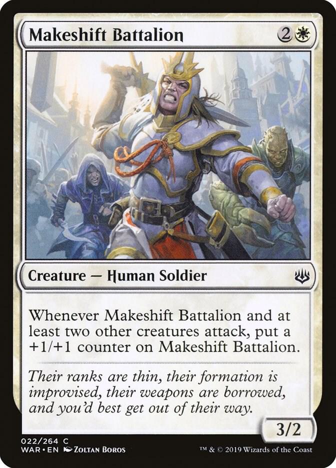 Makeshift Battalion 22 card from War of the Spark