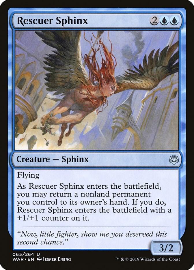 Rescuer Sphinx 65 card from War of the Spark