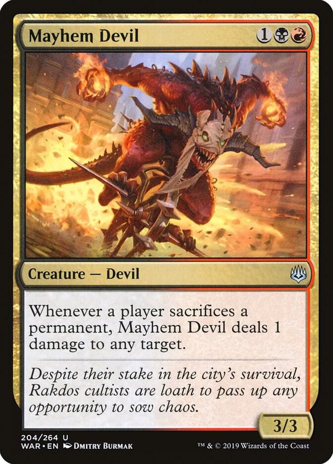 Mayhem Devil 204 card from War of the Spark