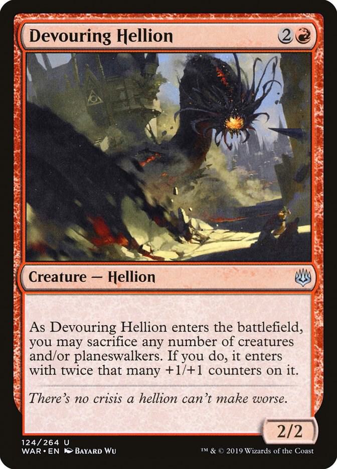 Devouring Hellion 124 card from War of the Spark