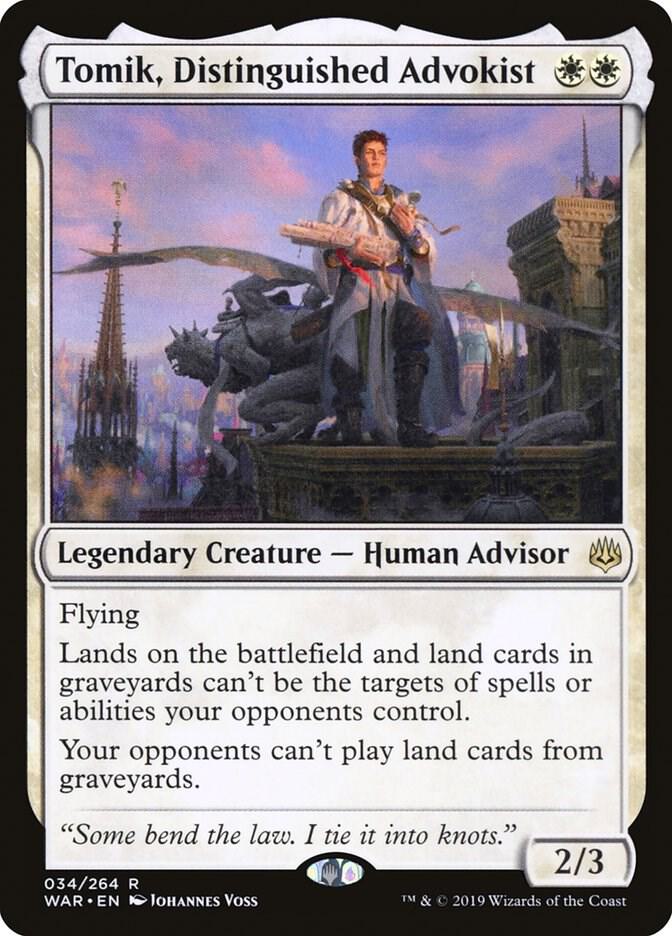 Tomik, Distinguished Advokist 34 card from War of the Spark