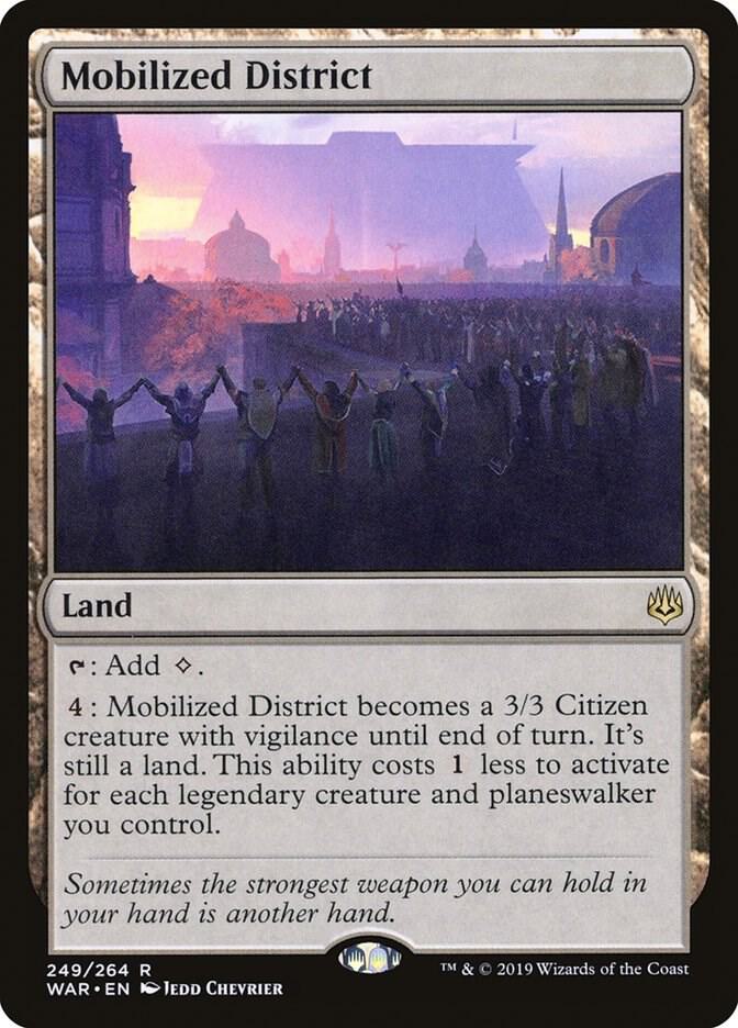 Mobilized District 249 card from War of the Spark