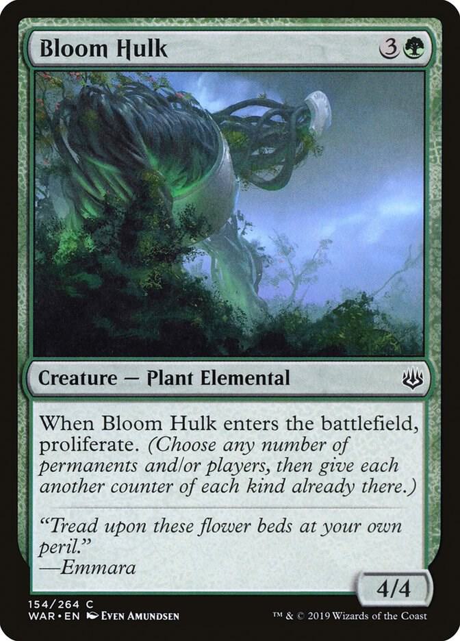 Bloom Hulk 154 card from War of the Spark