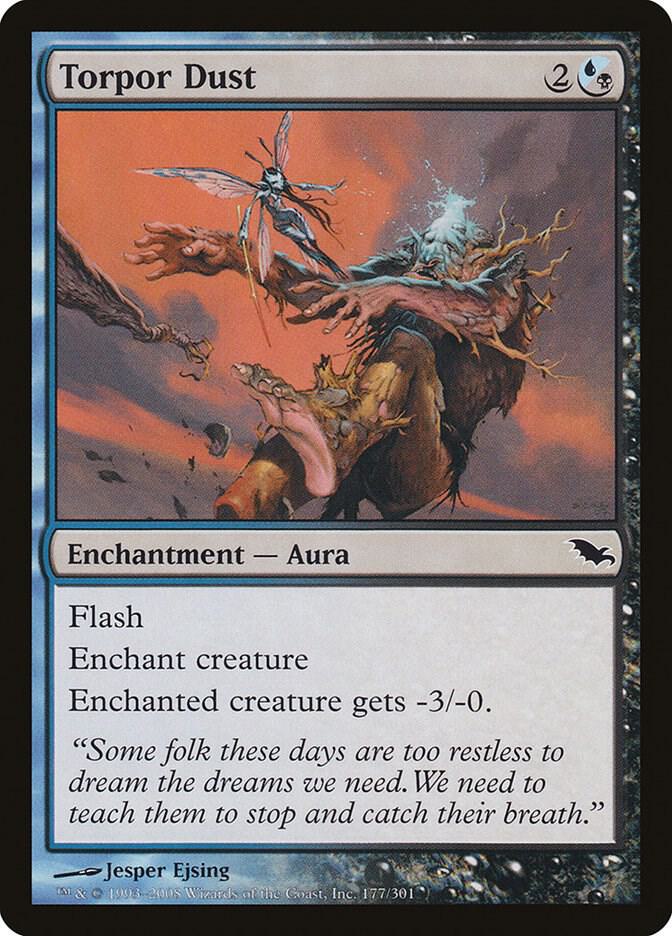 Torpor Dust 177 card from Shadowmoor