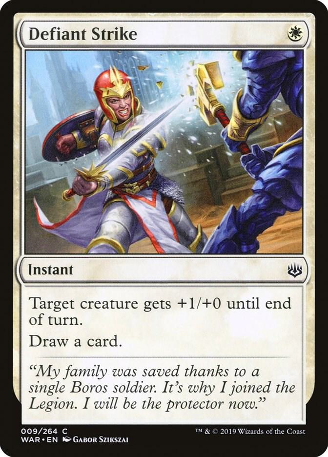 Defiant Strike 9 card from War of the Spark