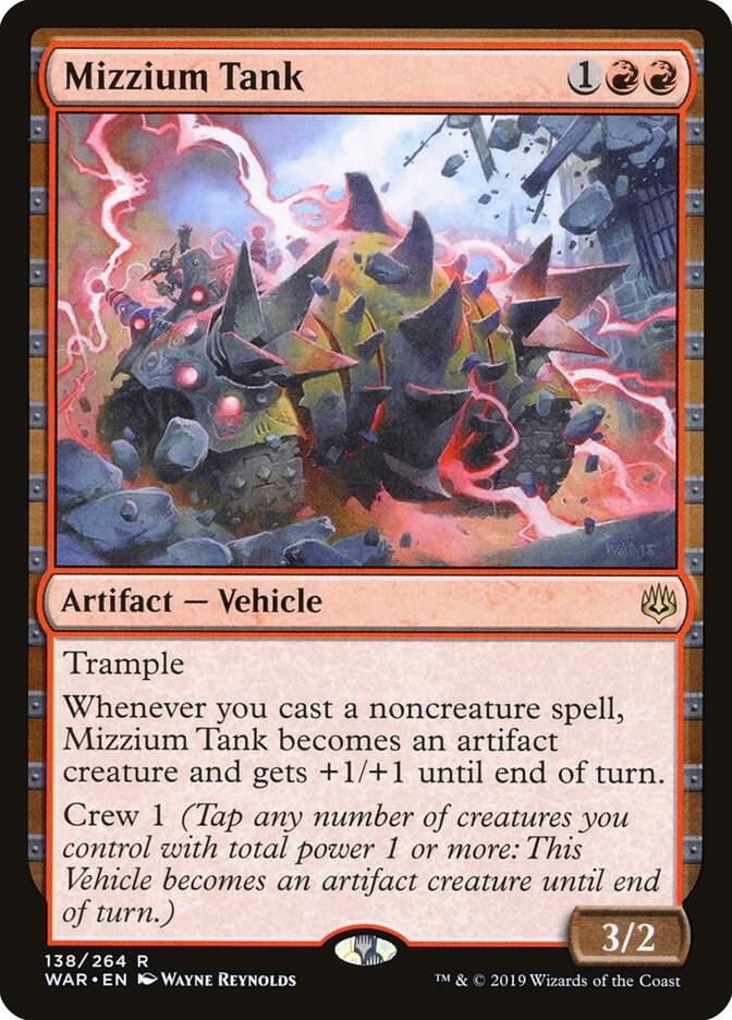 Mizzium Tank 138 card from War of the Spark