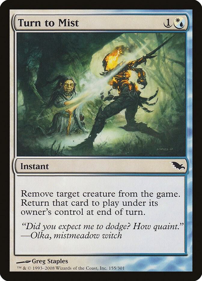Turn to Mist 155 card from Shadowmoor