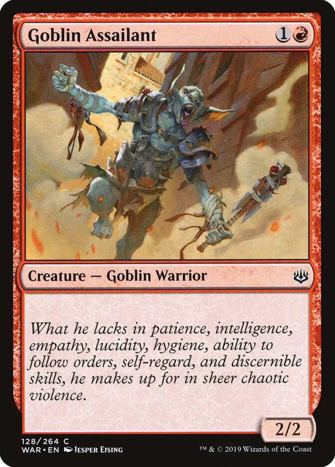 Goblin Assailant 128 card from War of the Spark