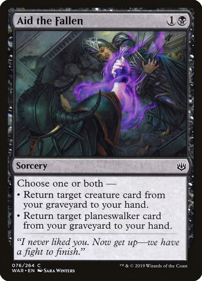 Aid the Fallen 76 card from War of the Spark