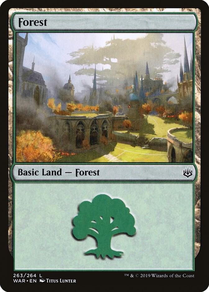 Forest 263 card from War of the Spark