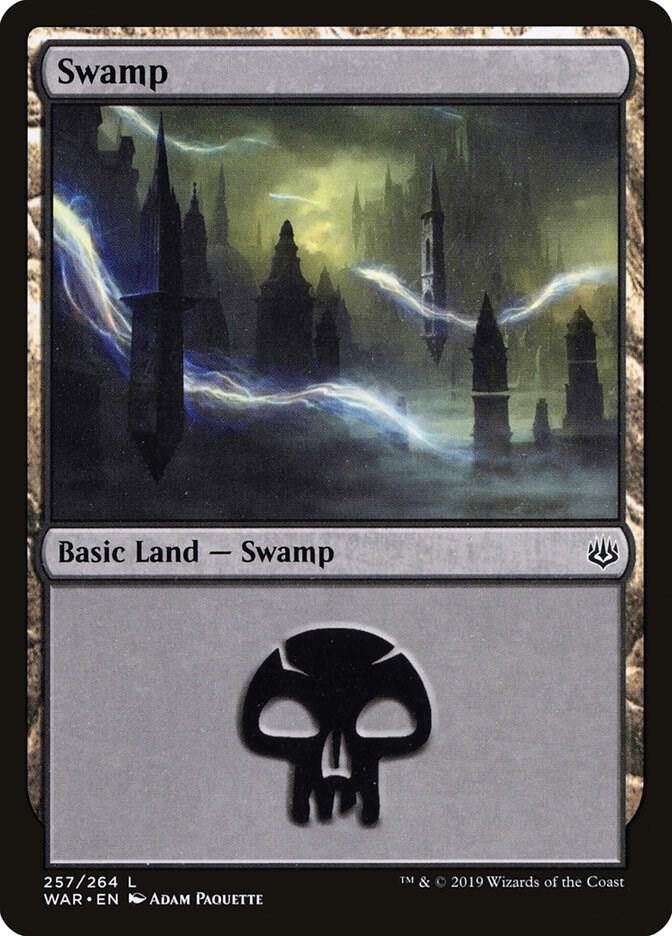 Swamp 257 card from War of the Spark