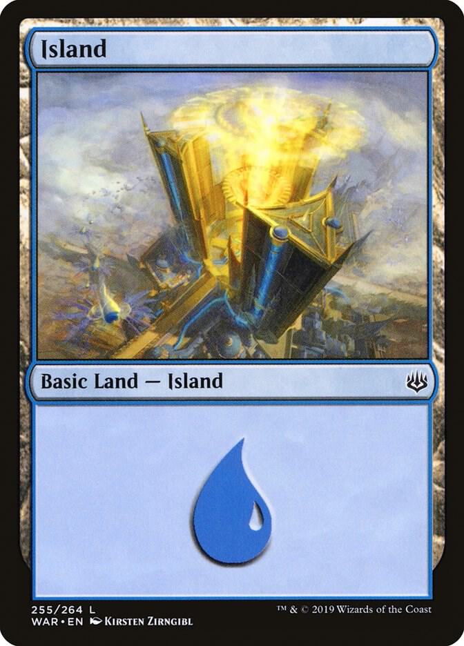 Island 255 card from War of the Spark