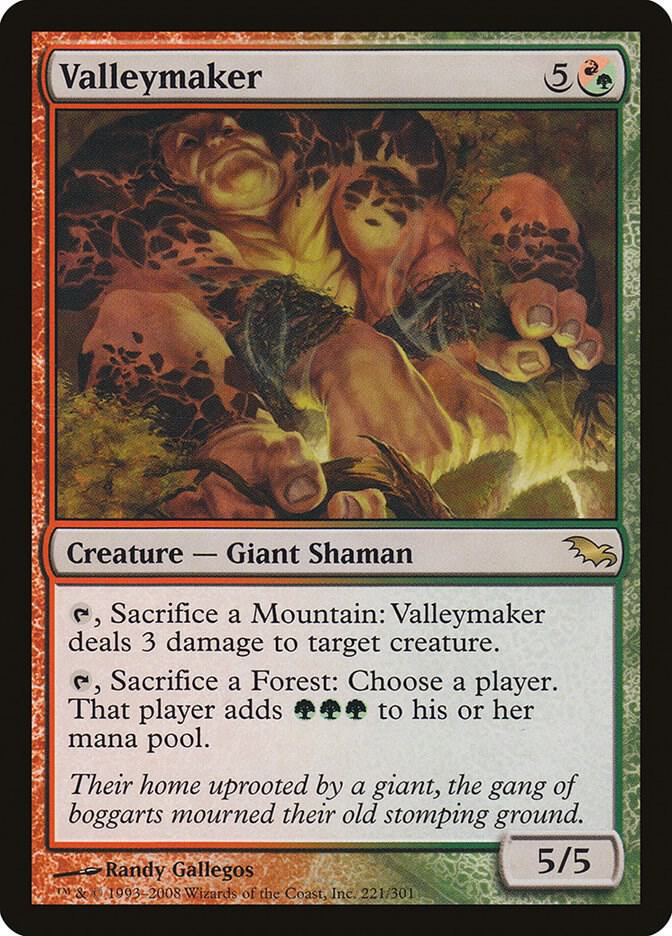 Valleymaker 221 card from Shadowmoor