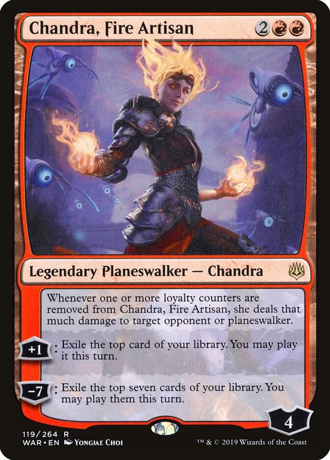 Chandra, Fire Artisan 119 card from War of the Spark