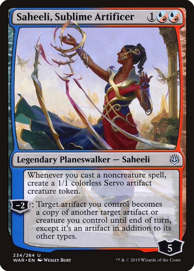 Saheeli, Sublime Artificer 234 card from War of the Spark