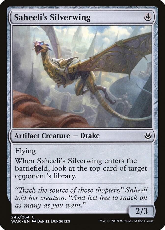 Saheeli's Silverwing 243 card from War of the Spark