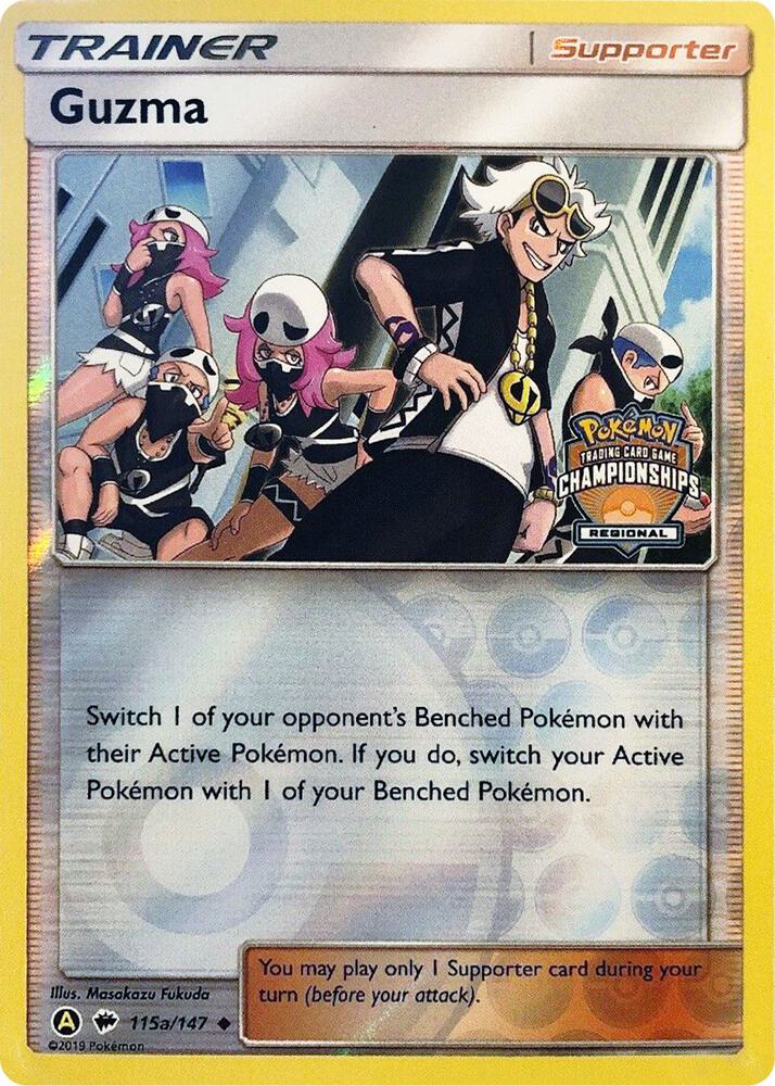Guzma (Regional Championships) 115a/147 card from League & Championship Cards