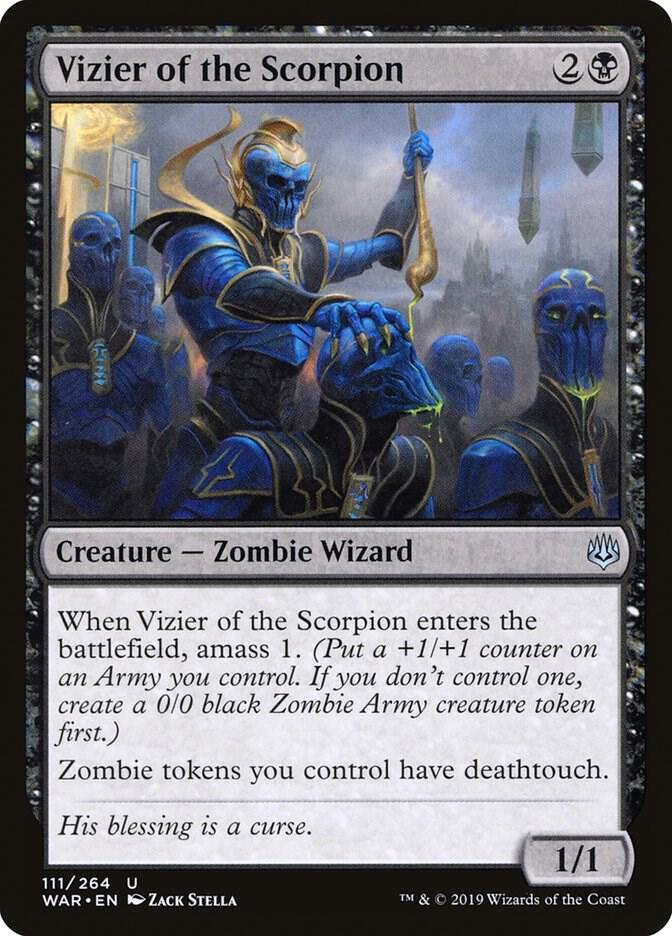 Vizier of the Scorpion 111 card from War of the Spark