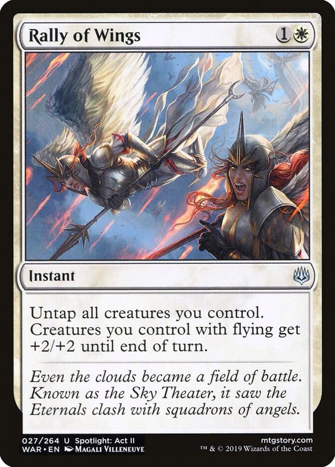 Rally of Wings 27 card from War of the Spark