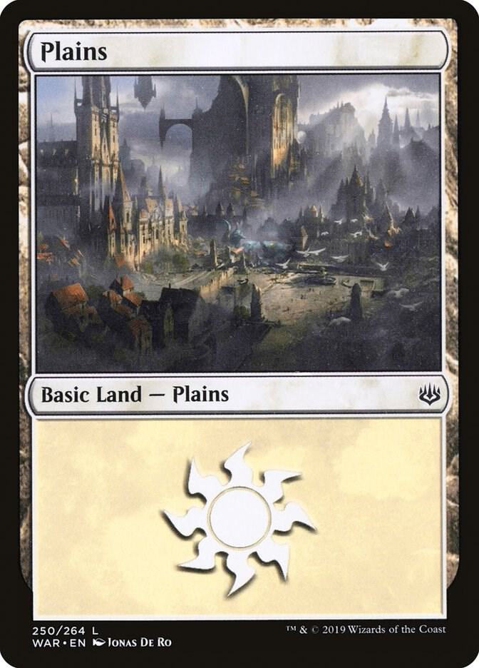 Plains 250 card from War of the Spark