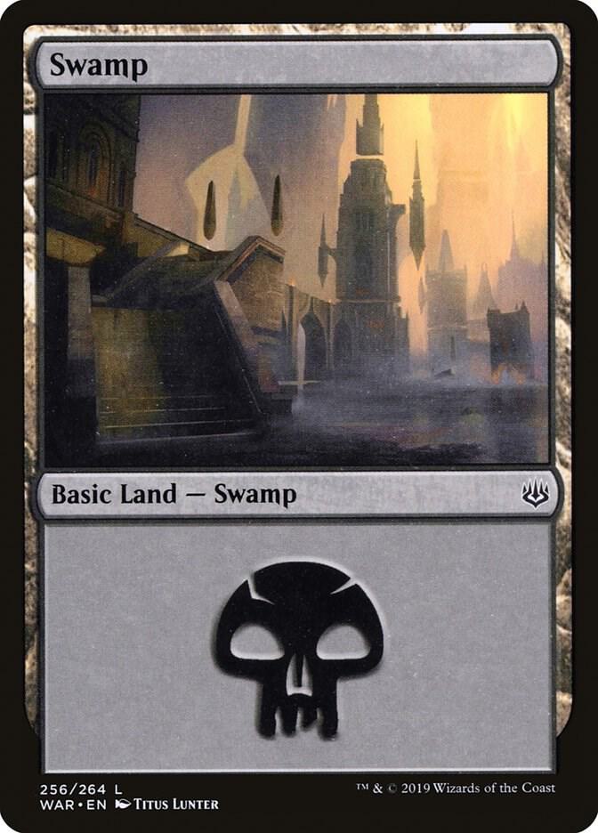 Swamp 256 card from War of the Spark