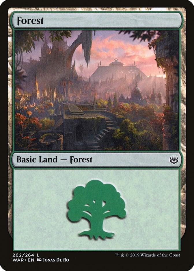 Forest 262 card from War of the Spark