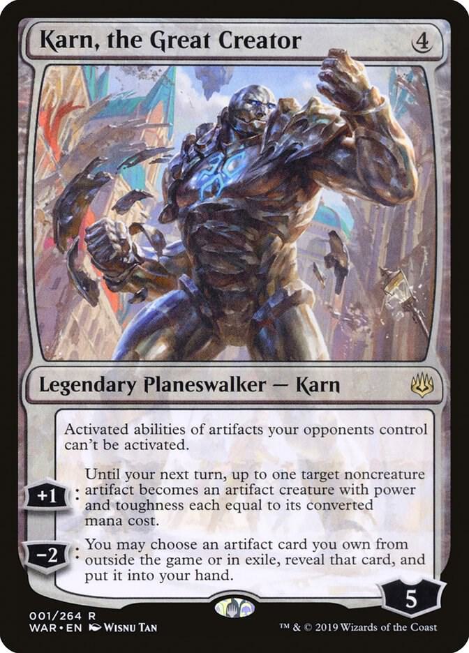 Karn, the Great Creator 1 card from War of the Spark