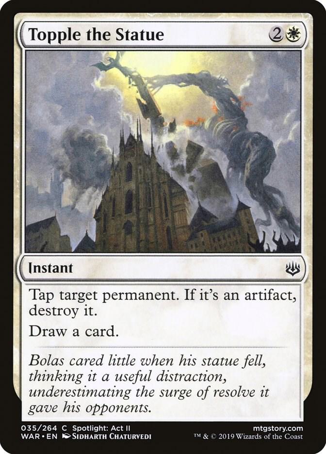 Topple the Statue 35 card from War of the Spark