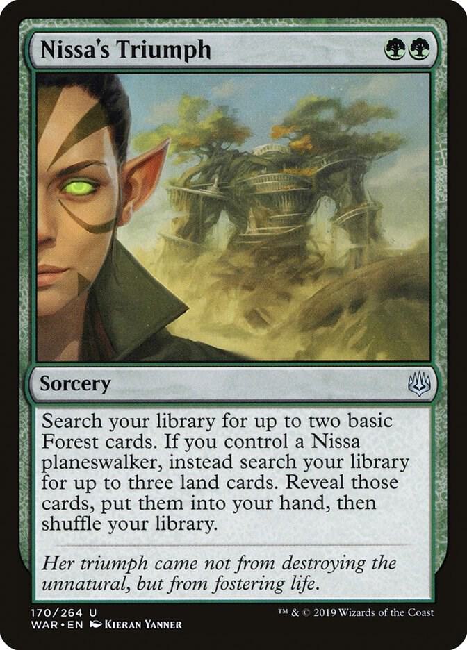 Nissa's Triumph 170 card from War of the Spark