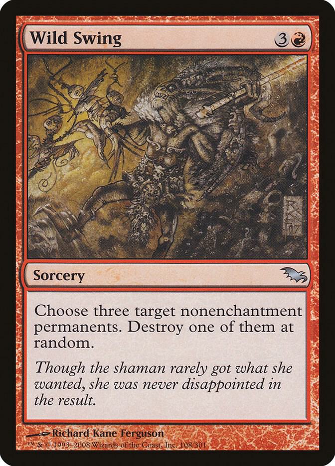 Wild Swing 108 card from Shadowmoor
