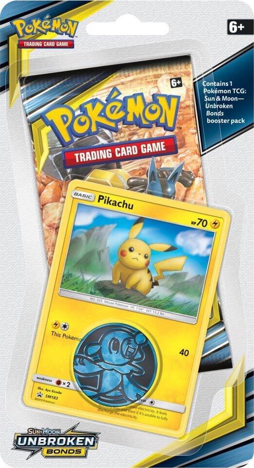 Unbroken Bonds Single Pack Blister [Pikachu] card from SM - Unbroken Bonds