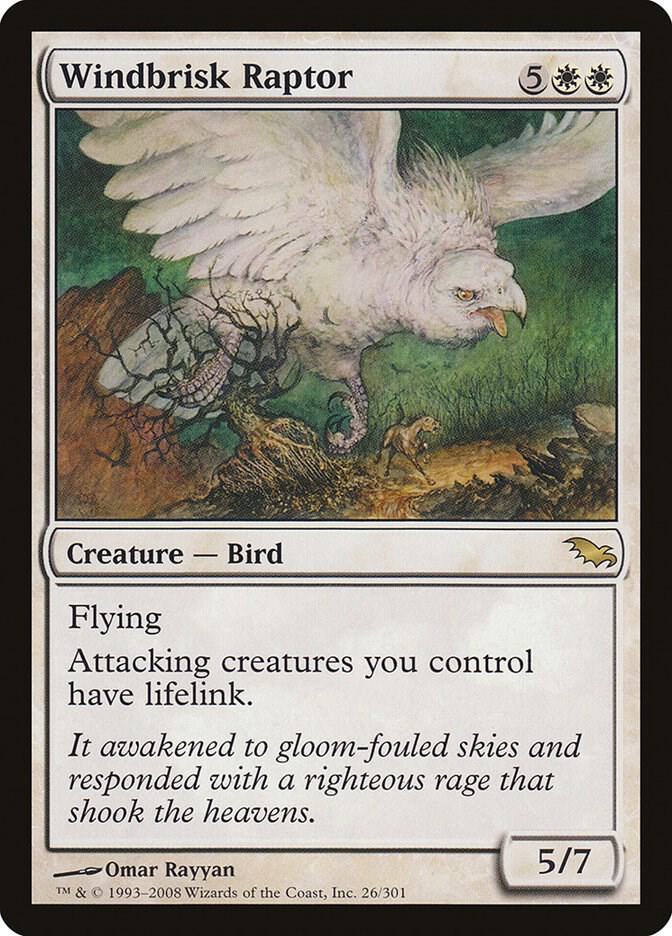 Windbrisk Raptor 26 card from Shadowmoor