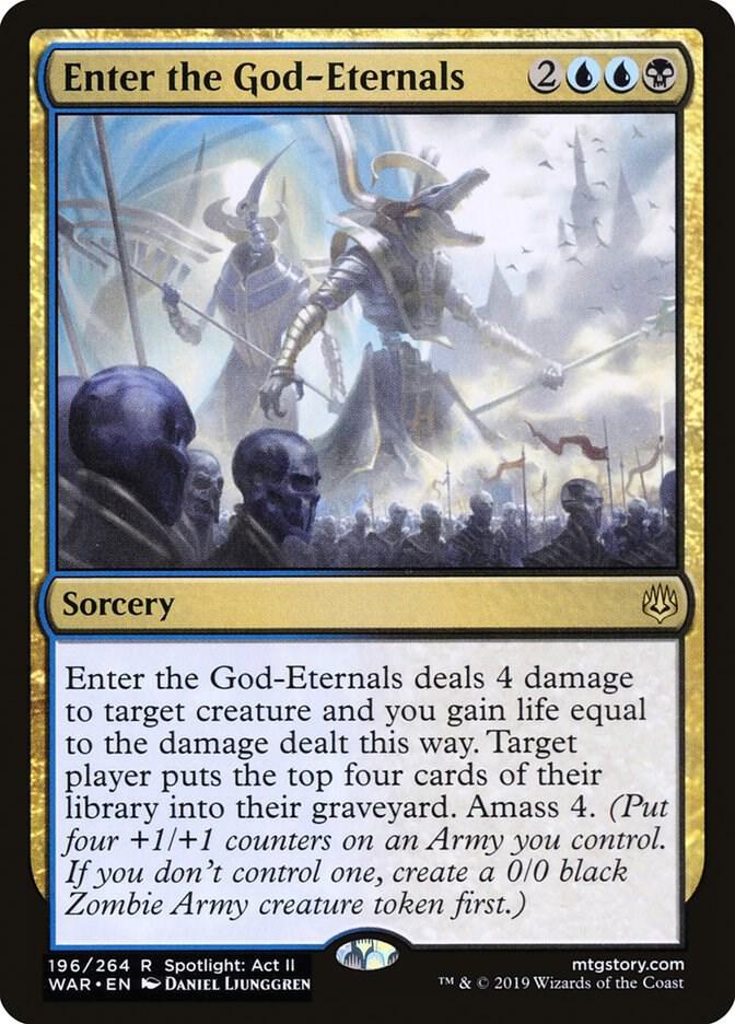 Enter the God-Eternals 196 card from War of the Spark