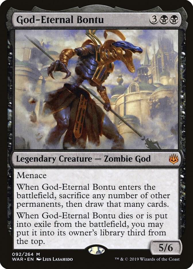 God-Eternal Bontu 92 card from War of the Spark