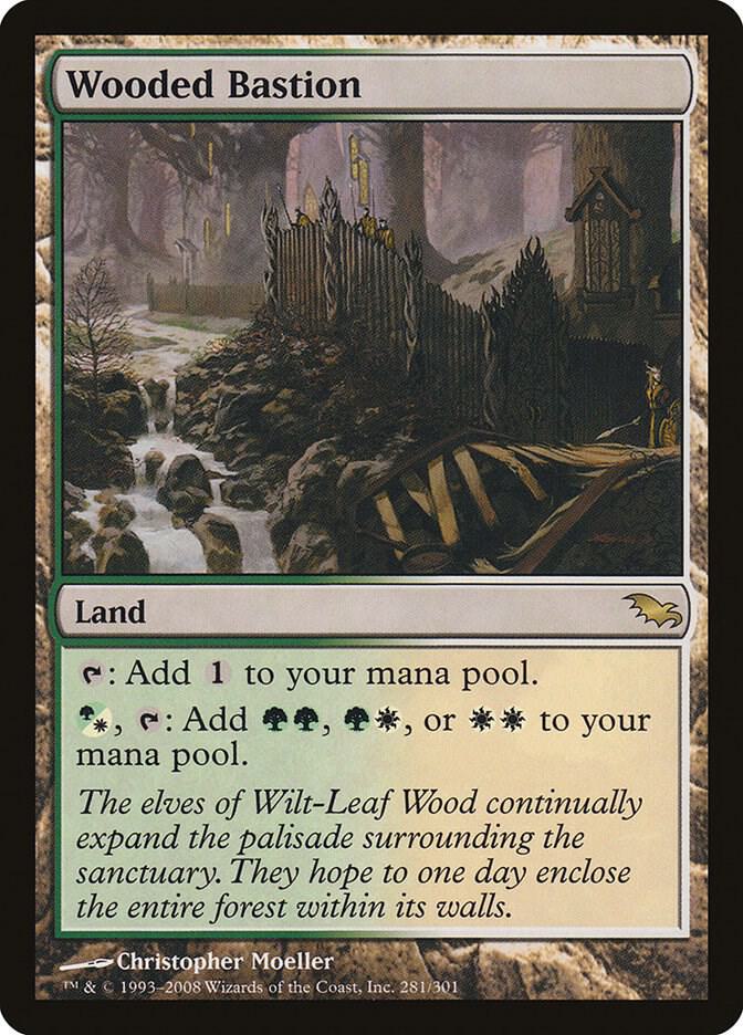 Wooded Bastion 281 card from Shadowmoor