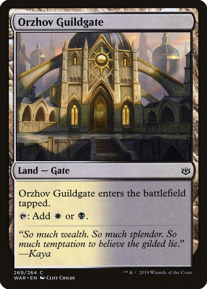 Orzhov Guildgate 269 card from War of the Spark