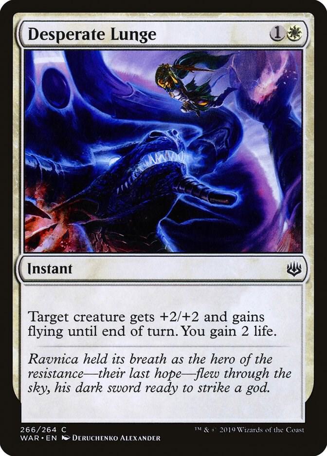 Desperate Lunge 266 card from War of the Spark