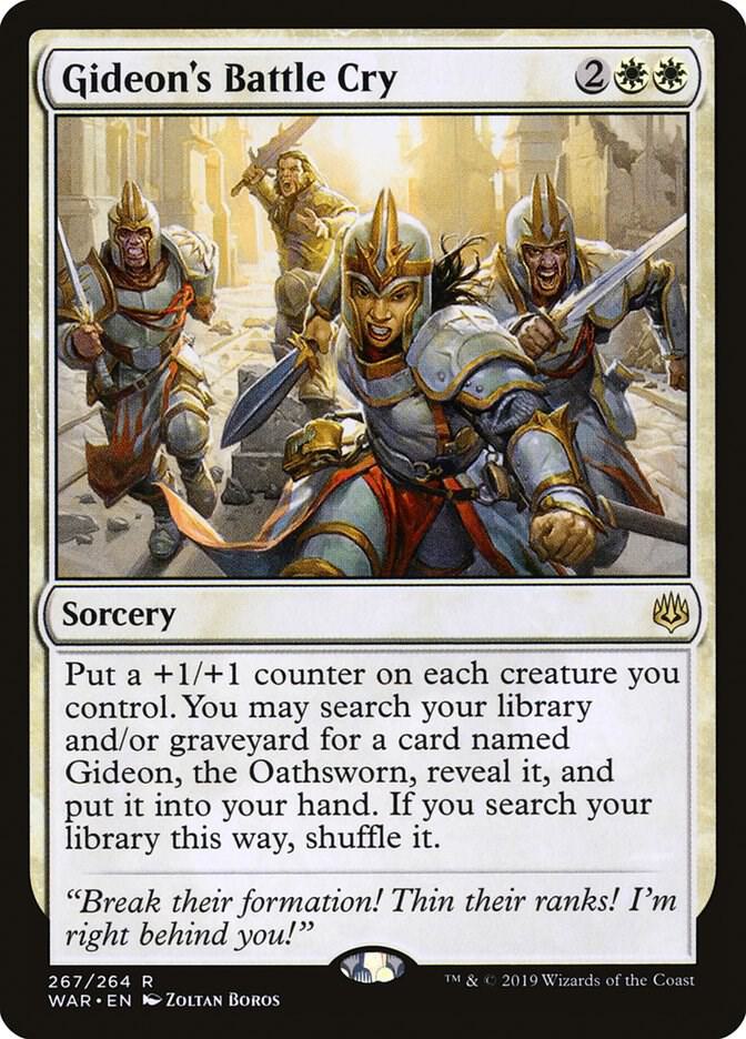 Gideon's Battle Cry 267 card from War of the Spark