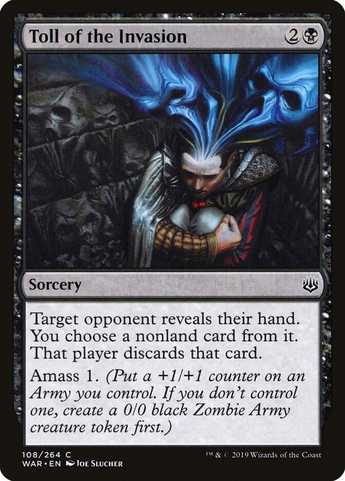 Toll of the Invasion 108 card from War of the Spark