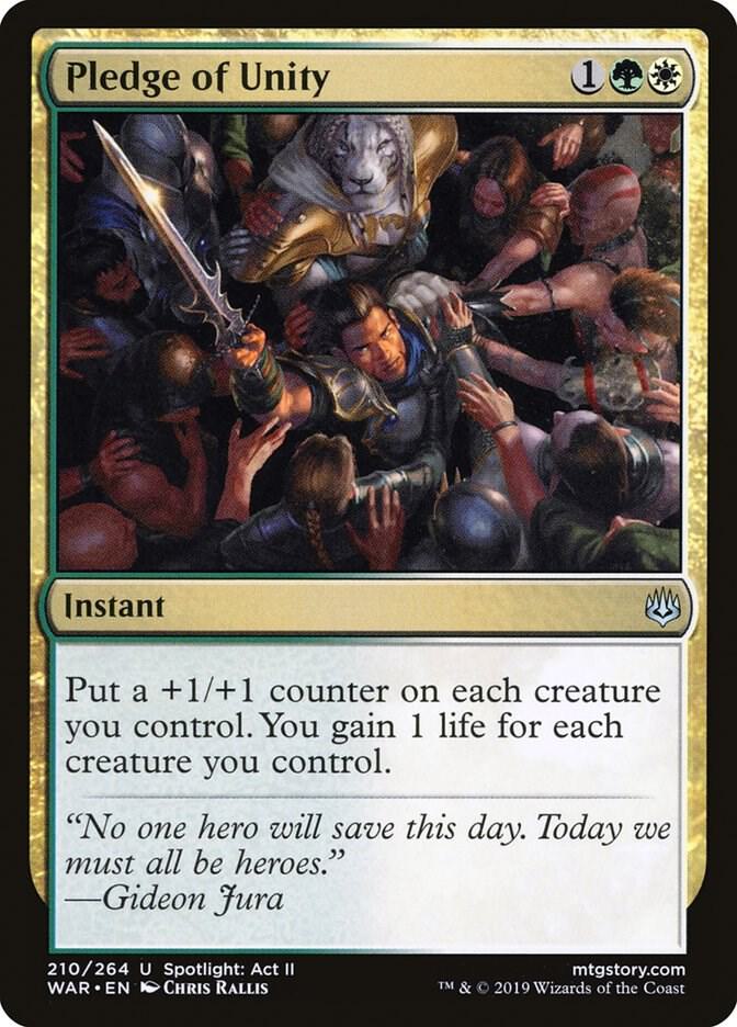 Pledge of Unity 210 card from War of the Spark