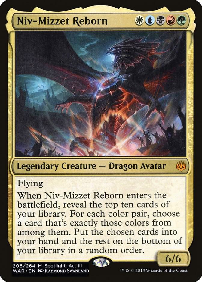Niv-Mizzet Reborn 208 card from War of the Spark
